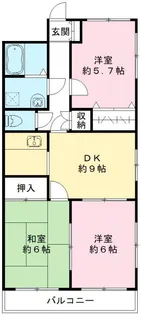 イーストリッチ【208号室号室】の間取り