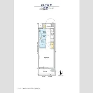 1Kの間取り画像