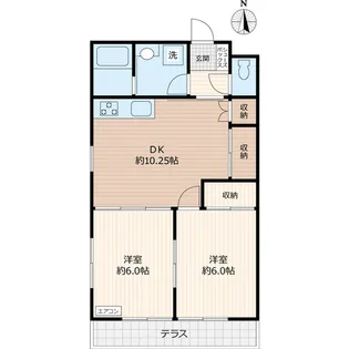 パークテラス【102号室】の間取り