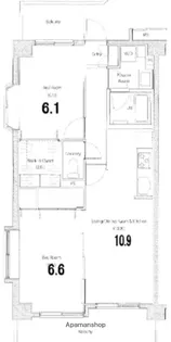 ソサエティ関町【2階】の間取り