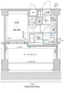 レアライズ立川【7階】の間取り
