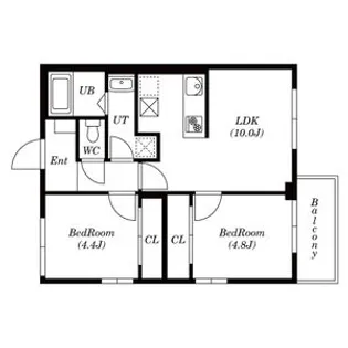 DOGGY DANCE SHAKUJIIーKOEN【1階】の間取り