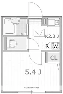 ノーザンロード武蔵境【1階】の間取り