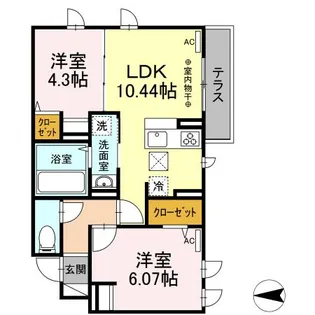 NKガーデン【1階】の間取り