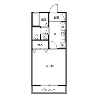 ハーフムーン【1階】の間取り