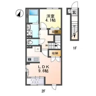 メゾンアルス【2階】の間取り