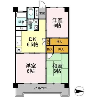 レジデンス金剛【1階】の間取り