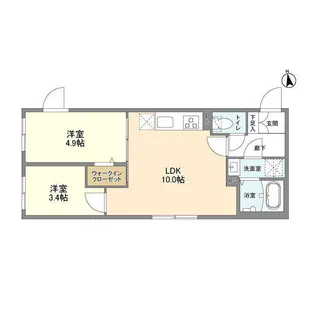 ウェルスクエア高円寺【1階】の間取り