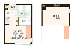 ハーモニーテラス関町Ⅱ【1階】の間取り