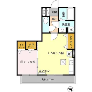 プランドールパレス【1階】の間取り