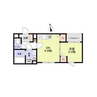 Jブラン関町【1階】の間取り