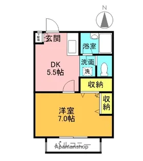 グランデュール武蔵野【1階】の間取り