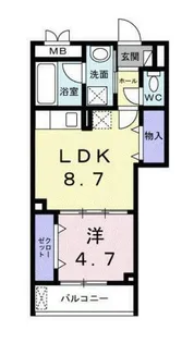 メイガーデン【1階】の間取り