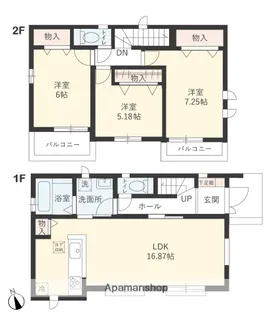 東京都国立市泉3丁目【一戸建】の間取り