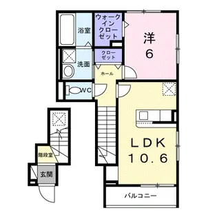 ヒカルサ小平栄町【2階】の間取り