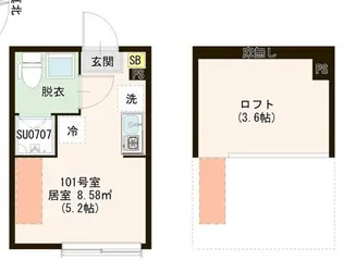 AVENIR 上石神井【1階】の間取り