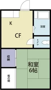 東京都調布市調布ケ丘2丁目【アパート】の間取り