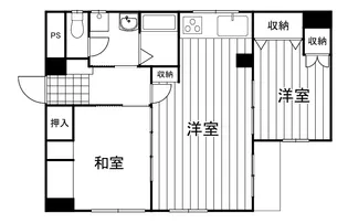 ジョイフルハイツ【2階】の間取り