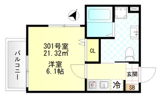 FERIO上井草【3階】の間取り