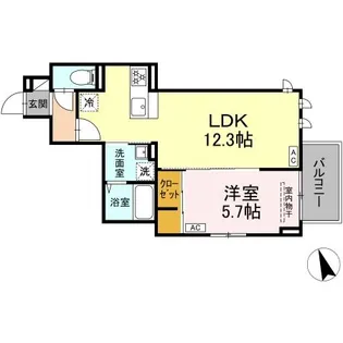 ASSETーCOURT調布ヶ丘【2階】の間取り