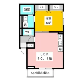 WILLOW LANE【1階】の間取り