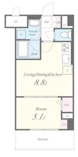エルデ国立【3階】の間取り