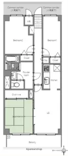 センターコート井の頭公園【2階】の間取り