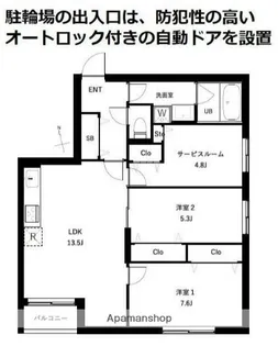 COEUR BLANC西荻窪【2階】の間取り