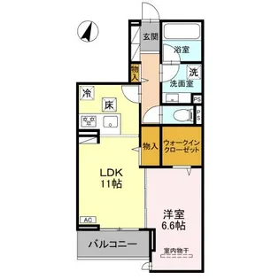 KOAひばりヶ丘【1階】の間取り