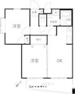 T’S GARDEN MITAKADAI【1階】の間取り