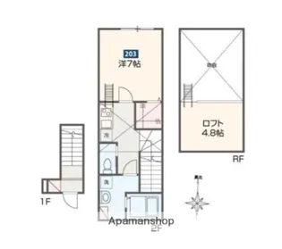 DEL CIELO小平【2階】の間取り
