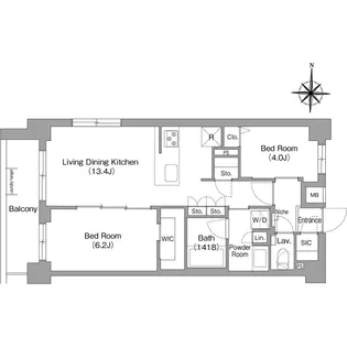 コンフォリア・リヴ永福町【3階】の間取り