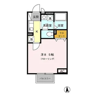 レセンテN・T【2階】の間取り