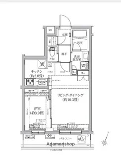 アイルプレミアム東京上石神井【2階】の間取り