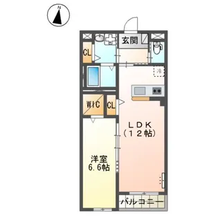 レヴメゾン神山六番館【3階】の間取り