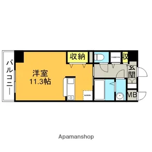 ビュークレスト小金井【6階】の間取り