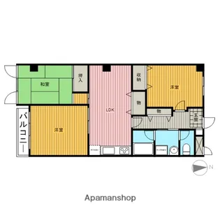 東京都小平市天神町1丁目【マンション】の間取り