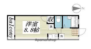 ドゥエル国立【1階】の間取り