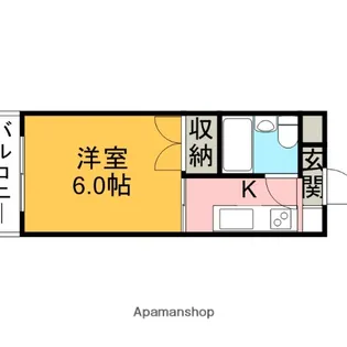 緑ハイツ【2階】の間取り
