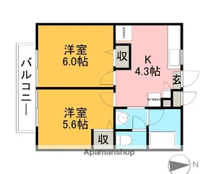 エスタシオン【3階】の間取り