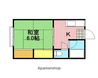 フジハイツ18号館【2階】の間取り