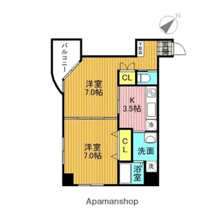 文京ツインタワー【2階】の間取り