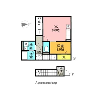 マミハイム【2階】の間取り