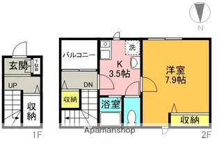 エバーハイツ大山【2階】の間取り