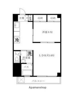 升本マンション【3階】の間取り
