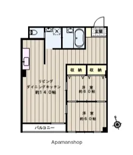升本マンション【3階】の間取り