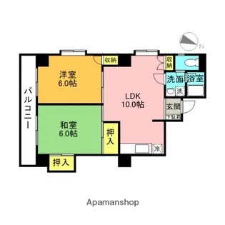 グリーンヒル文京【6階】の間取り