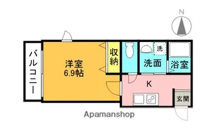 レディオ関口【3階】の間取り