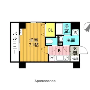 プレミアムキューブ文京江戸川橋MO【3階】の間取り