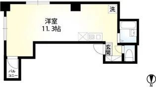 ダイヤモンドレジデンス蓮沼町【8階】の間取り